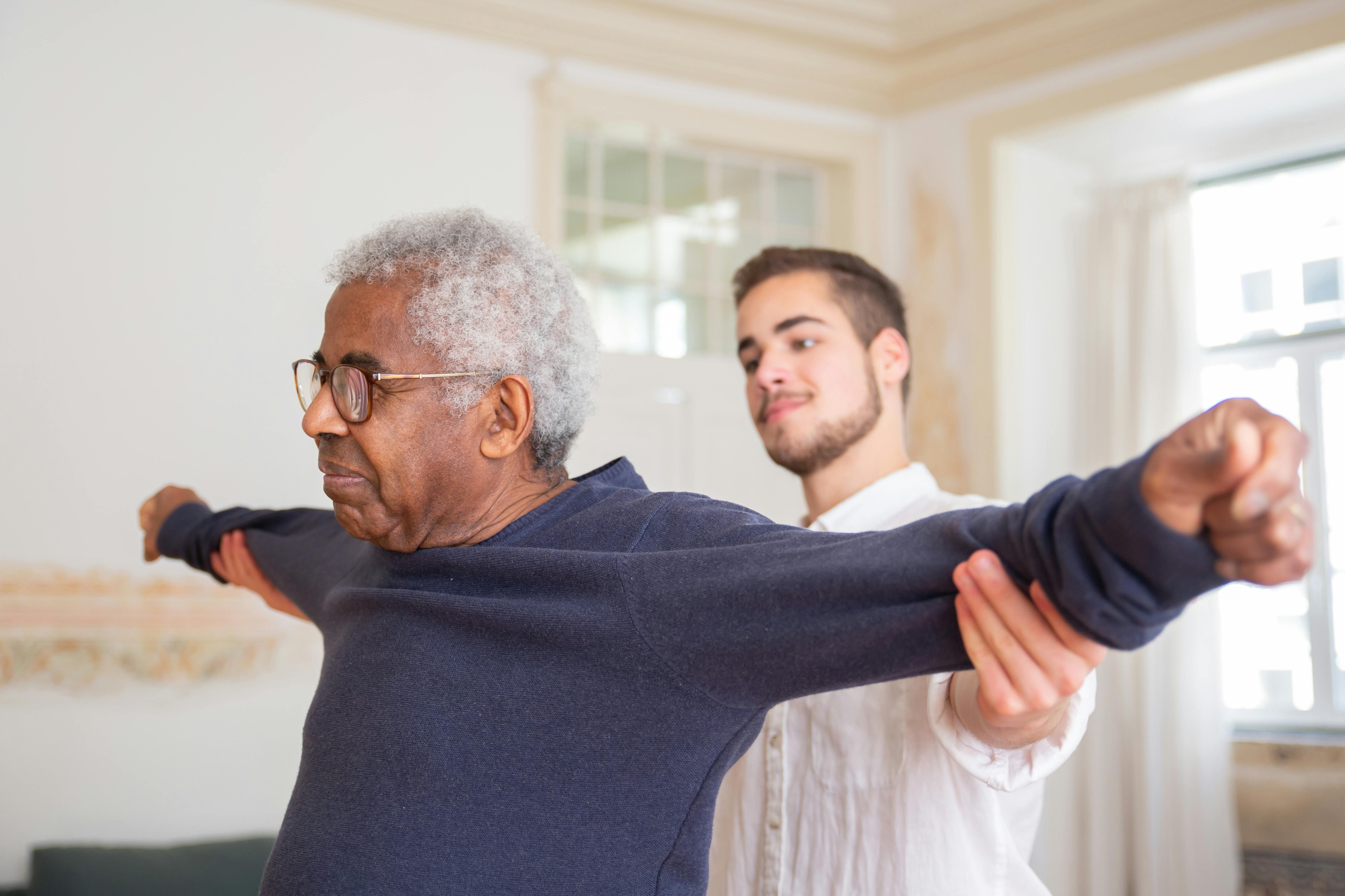 Resident in physical therapy session at The Waters of Sweetwater